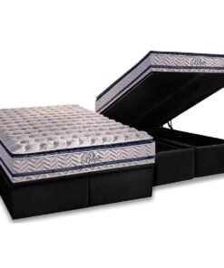 Colchão Queen Blue + Base Box Baú Preto – PAROPAS/BIOSTAR