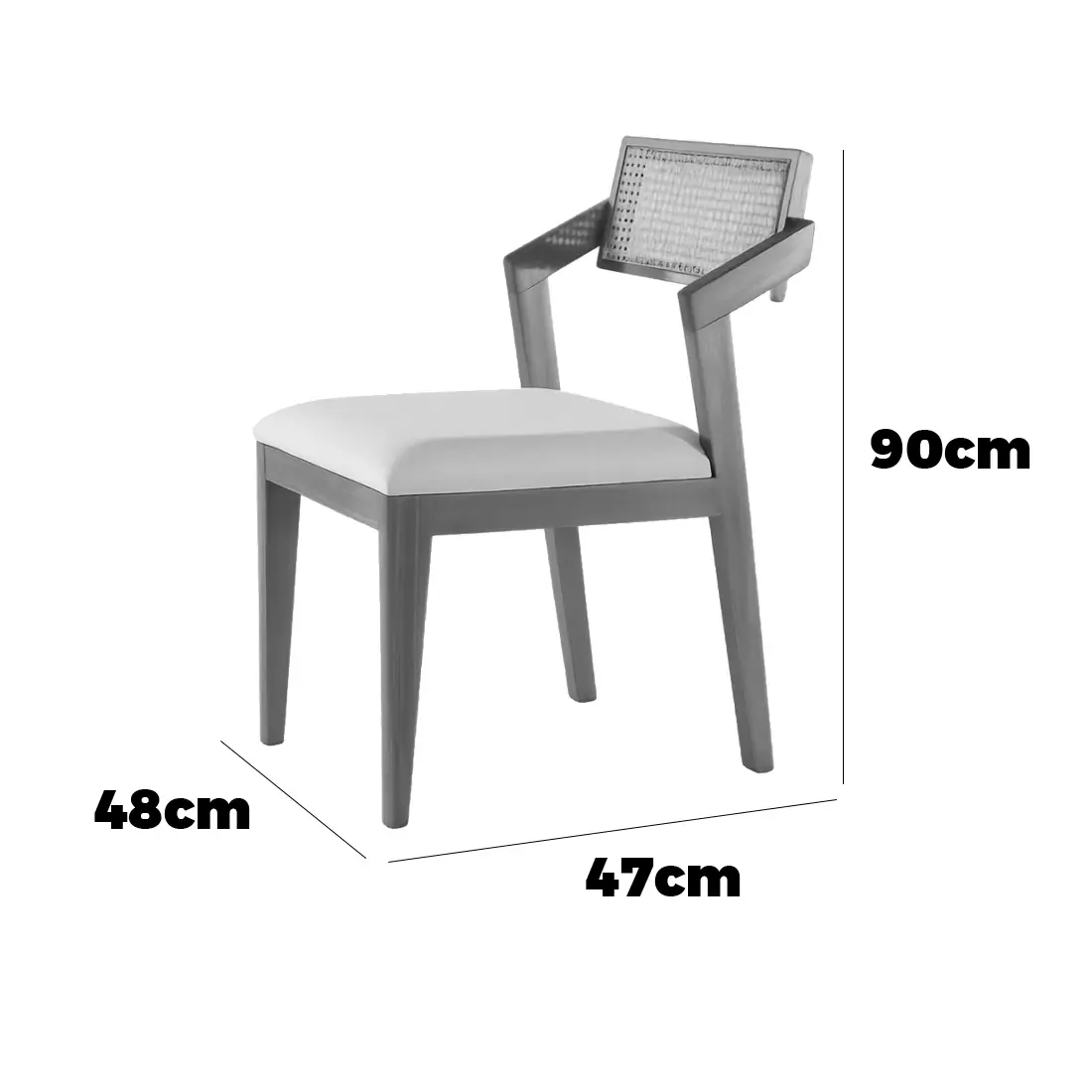 KIT 2 CADEIRAS BERLIM RATTAN - Imagem 2