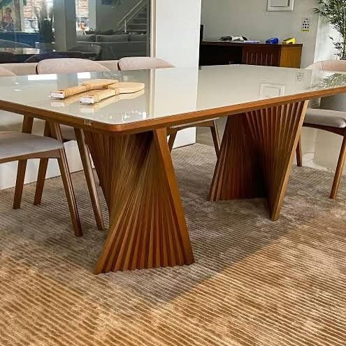 Kit Mesa Valentina – Gardim Móveis + 6 Cadeiras Oiti Natuame – Cimol Móveis - Imagem 2