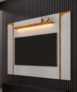 Painel até 75" Maresias Off White/Naturale - BECHARA