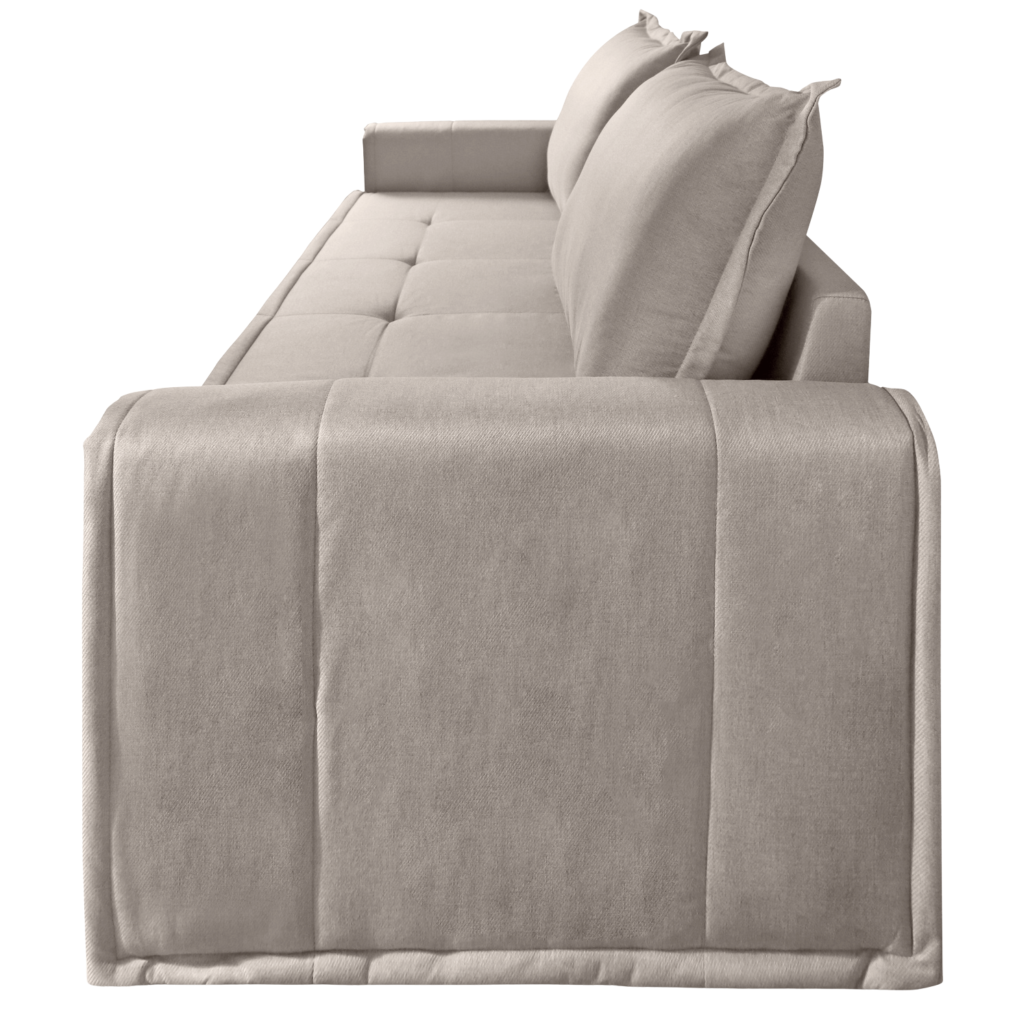 Sofá Cama Maldivas 2,23 m Linho Bege - JC ESTOFADOS - Imagem 6