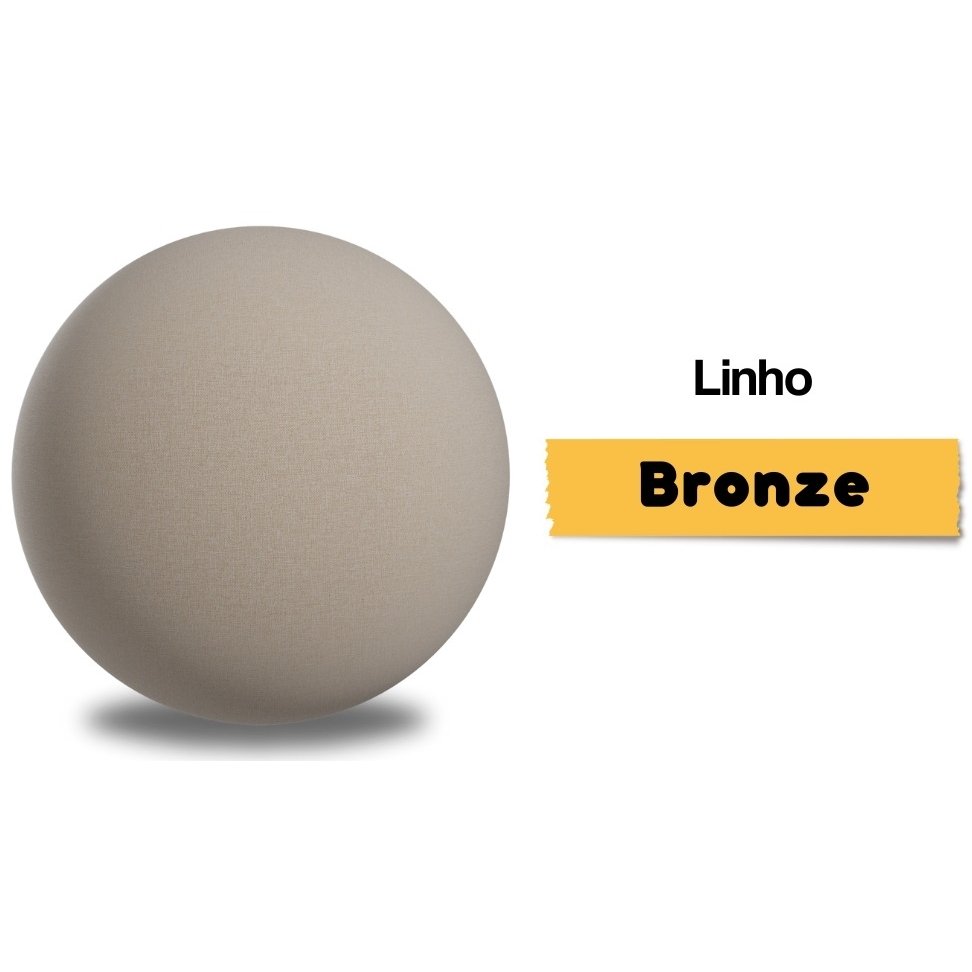 Sofá Living Palazo/Felícia 1,80 m Linho Bronze - VIERO MÓVEIS - Imagem 2