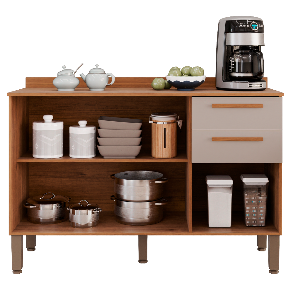 Balcao New Valencia Cinamomo/off White - Salleto - Imagem 2