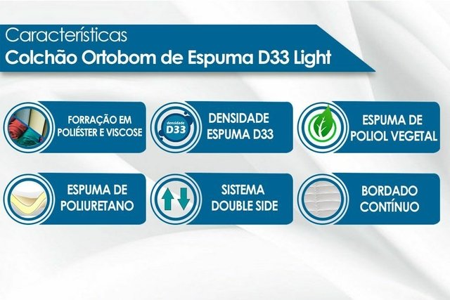 Colchão Solteiro Light 14 cm D33 - ORTOBOM - Imagem 2
