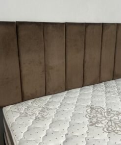 Cabeceira Clean Casal - Marrom Veludo