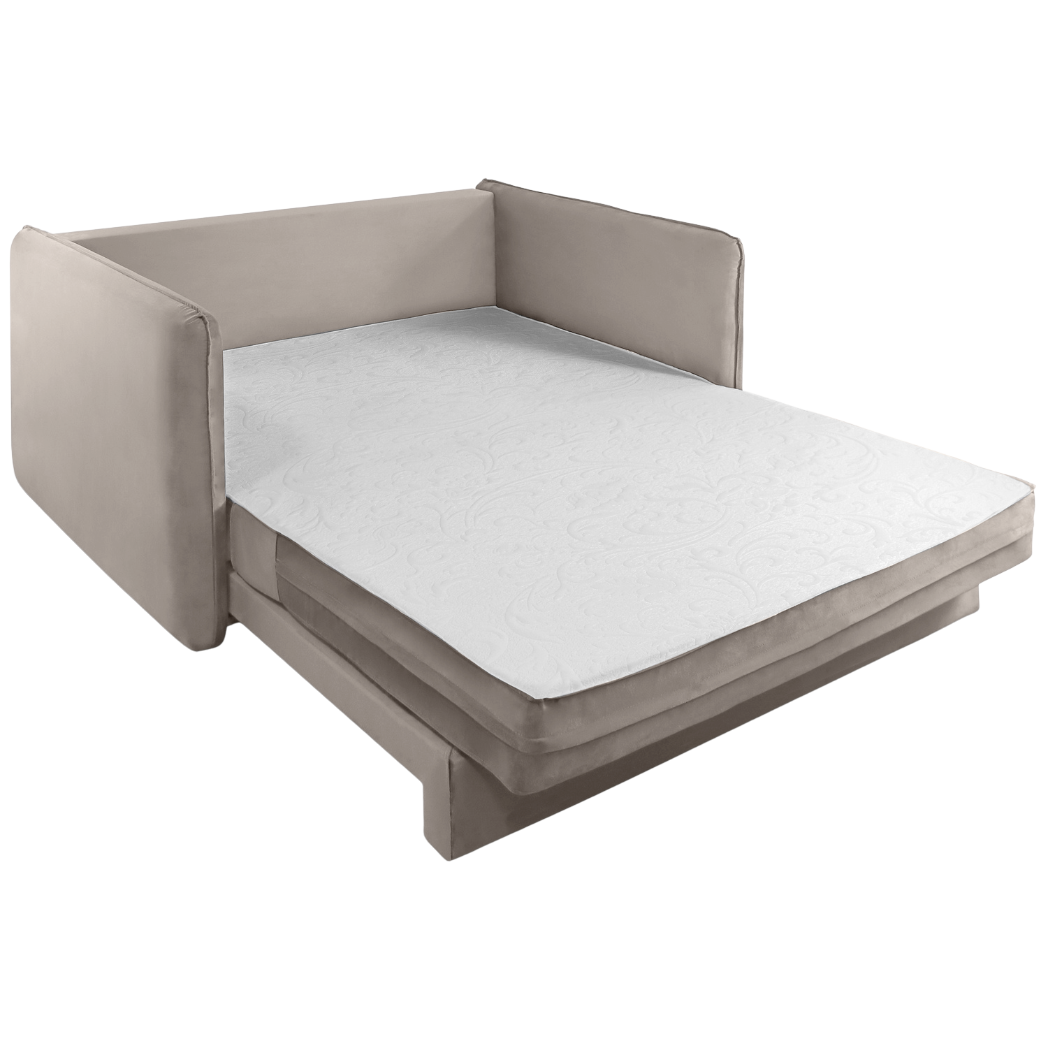 Sofá Cama Casal Noronha 1,55 m Linho Bege 505 - JC ESTOFADOS - Imagem 6