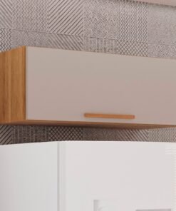 Armario Aereo Geladeira New Valencia Cinamomo/off White - Salleto