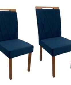 Conjunto Cadeiras Isa 2 unidades - Cinamomo/Azul