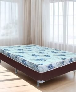 Colchão Casal Dream Soft + Base Box Simples Corino Marrom – ORTOBOM + BIOSTAR