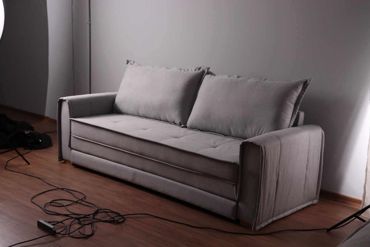 Sofá Cama Maldivas 2,23 m Linho Bege - JC ESTOFADOS - Imagem 8