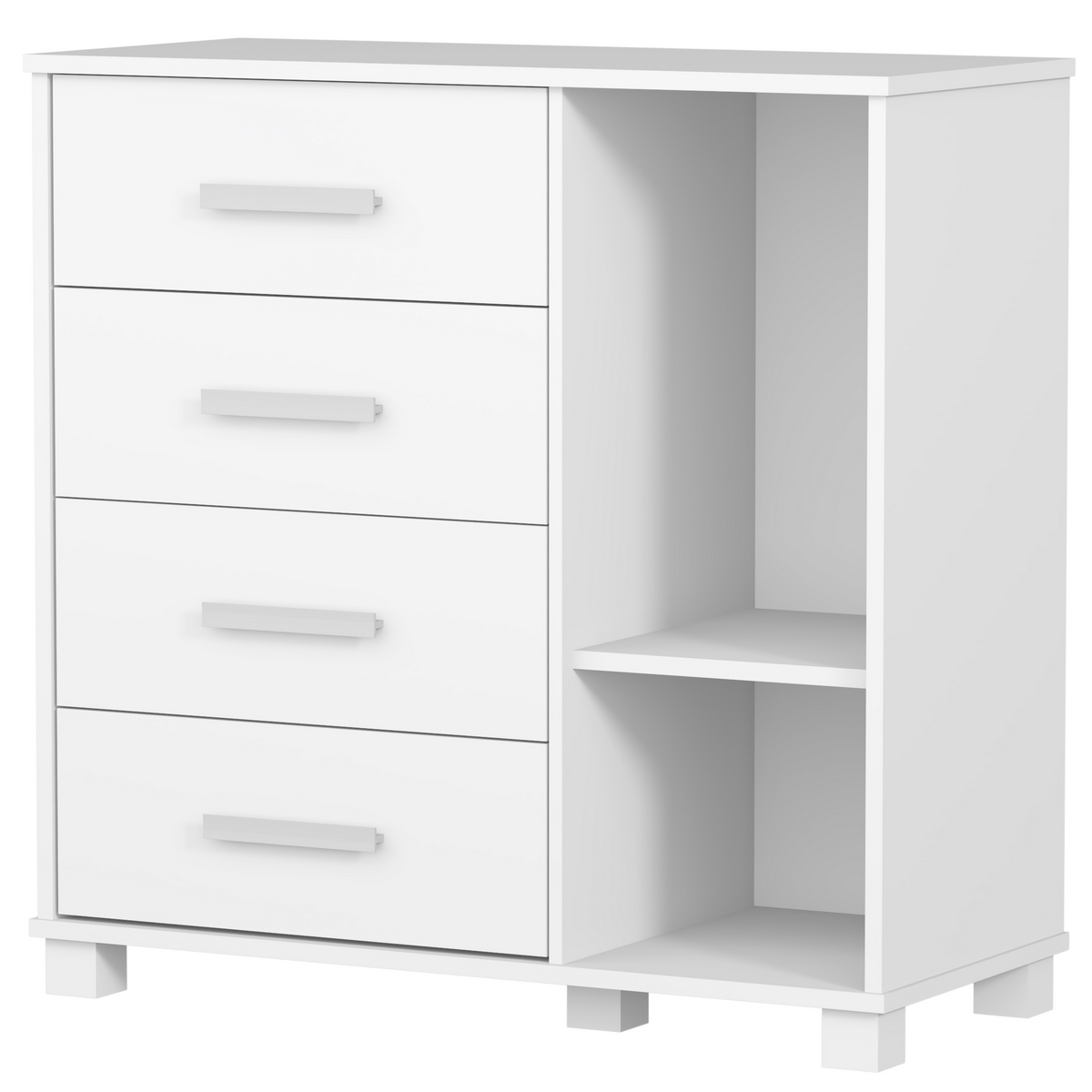 Guarda-Roupa 3 Portas Lívia 0,89 m + Cômoda 4 Gavetas com Sapateira Lívia + Cama Juvenil Carro Homem-Aranha 14 (Menino) - Imagem 3