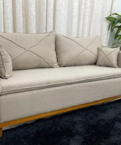 Sofá 2 lugares Lisboa Living 1.80m - Bege Linho