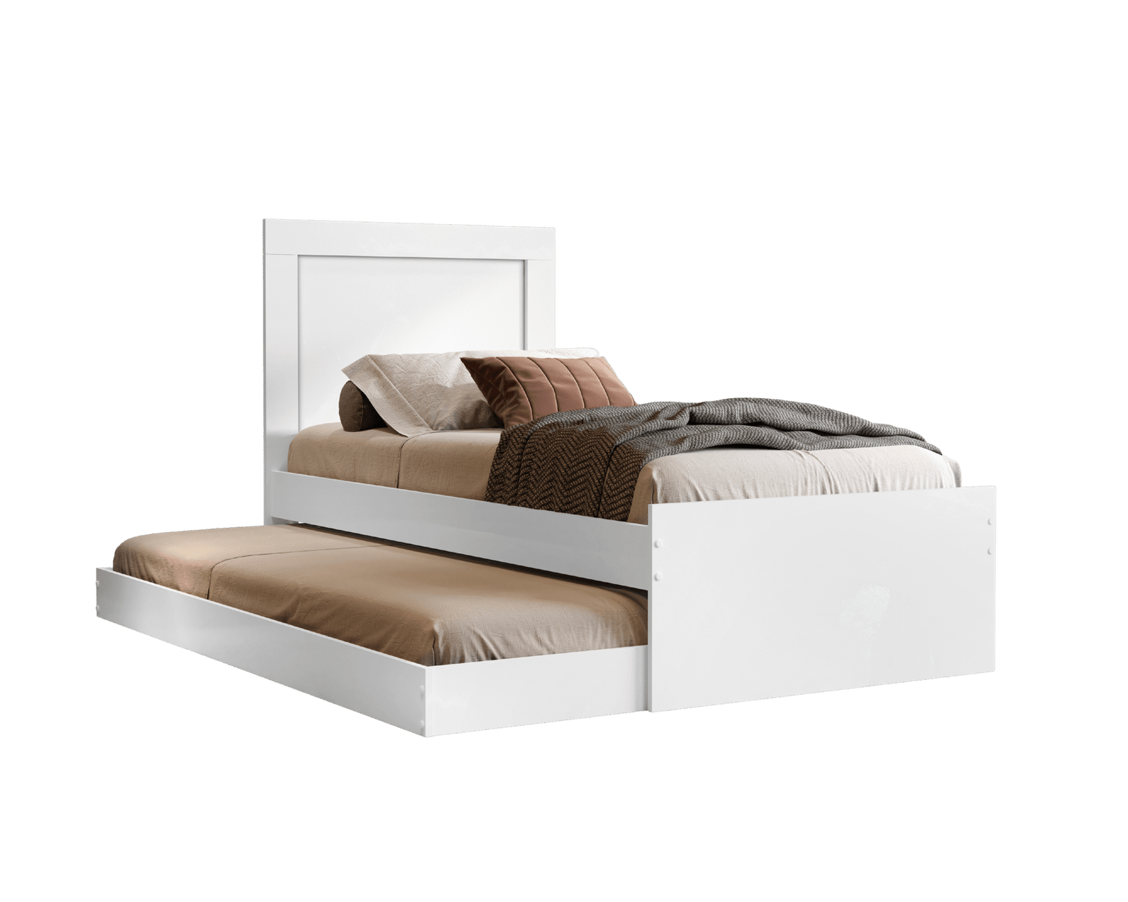 Bicama Solteiro Luara Branco - MADEC/VJ MÓVEIS - Imagem 2