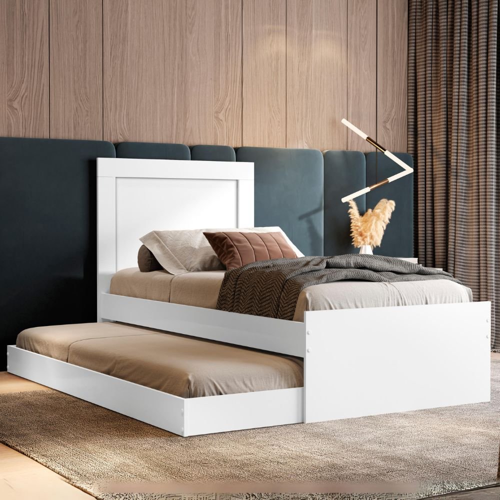 Bicama Solteiro Luara Branco - MADEC/VJ MÓVEIS