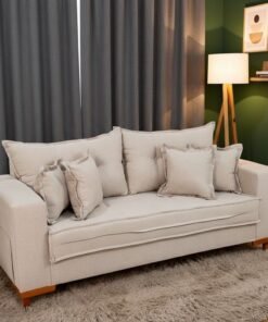 Sofá 3 Lug. Portugal 2.00m Linho Bege 24