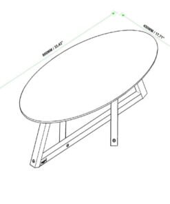 Mesa De Centro Classic Off White/nature - Tebarrot Do Brasil