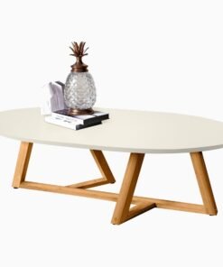 Mesa De Centro Classic Off White/nature - Tebarrot Do Brasil