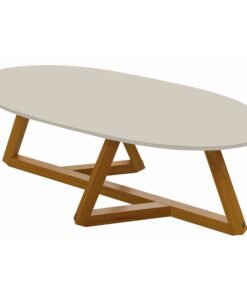 Mesa De Centro Classic Off White/nature - Tebarrot Do Brasil