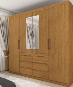 Guarda-Roupa 4 Portas Imperio 2,00 m Cinamomo - CARIOCA MOVEIS