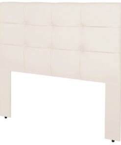 Cabeceira Casal Eslovênia Corino Branco - R.A ESTOFADOS