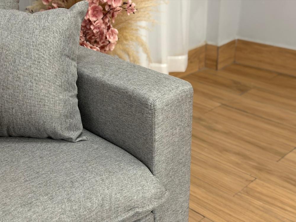 Sofá Beirut Living Molas Ensacadas 1.80m - Cinza Linho - Imagem 5