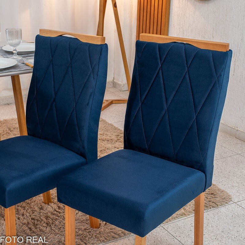 Base Mesa Pedro 4 lugares Vidro Off 90x90 Madeira Maciça Art Assento - Entregue Montada - Imagem 14