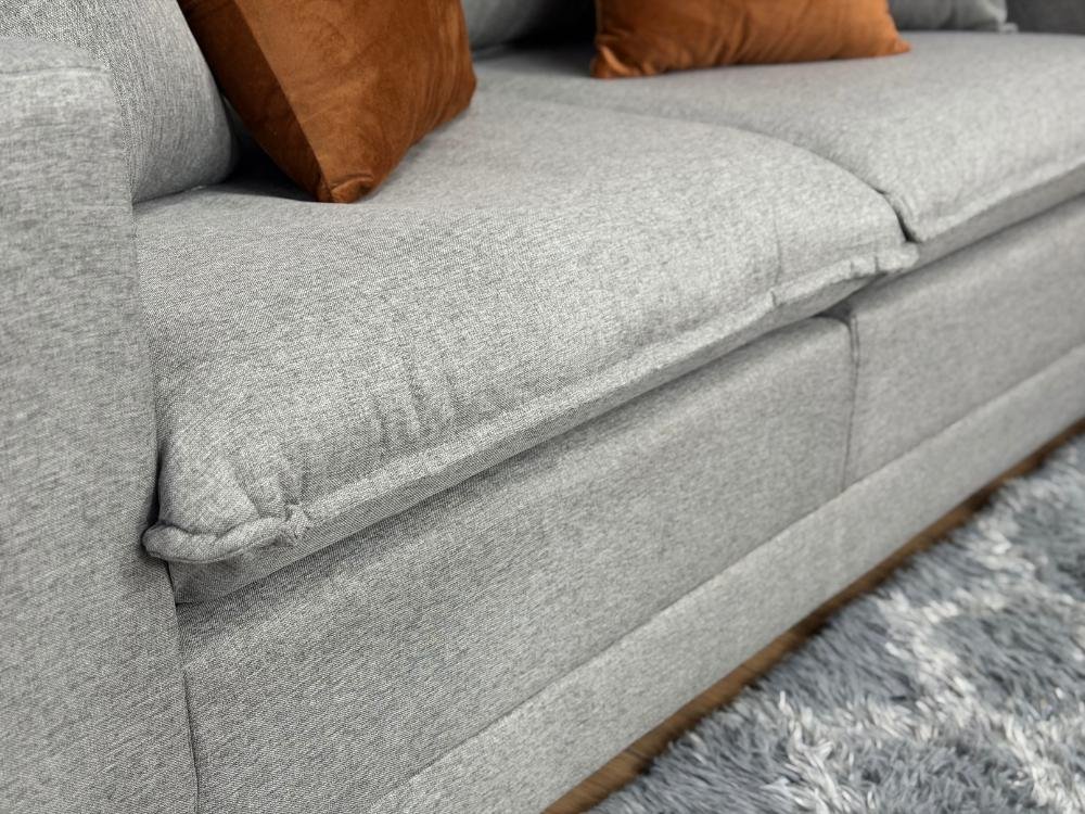 Sofá Beirut Living Molas Ensacadas 1.80m - Cinza Linho - Imagem 4