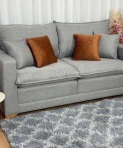 Sofá Beirut Living Molas Ensacadas 1.80m - Cinza Linho