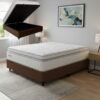 Colchão Casal New Freedom D33 Base Box Baú Corino Marrom – ORTOBOM + ALTO NÍVEL CAMAS E COLCHÕES