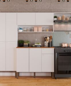 Cozinha Completa Com BalcÃo Madri Branco - SallÊto