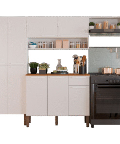 Cozinha Completa Com BalcÃo Madri Branco - SallÊto