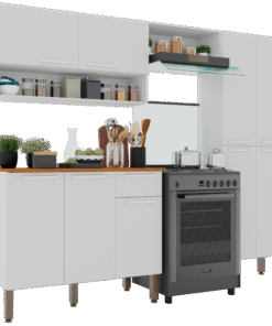 Cozinha Completa Com BalcÃo Madri Branco - SallÊto