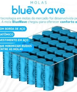 Colchão Casal New York D28 + Base Box Simples Corino Preto – GAZIN COLCHÕES + BIOSTAR