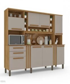 Armário de Cozinha Acácia larg. 2.18m Cinamomo/Off Sallêto