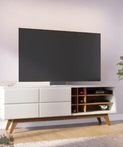 Rack Bancada Noronha Larg. 1.80m Off/Freijó Colibri