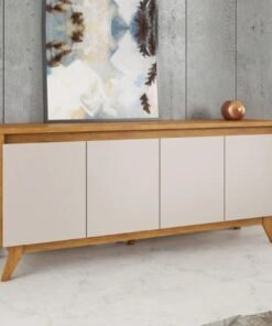 Buffet Filipe com 4 Portas larg. 1.56m Mel/Off White Viero