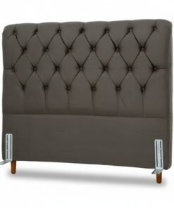 Cabeceira Casal Lavínia Sued Marrom Largura 1.40m