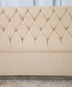 Cabeceira Casal Lavínia Sued Bege Largura 1.40m