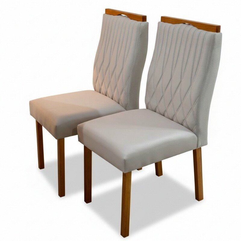 Base Mesa Pedro 4 lugares Vidro Off 90x90 Madeira Maciça Art Assento - Entregue Montada - Imagem 7