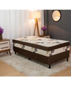 Cama Unibox Solteiro Marrom 88x188x62 - Nosso Sonho