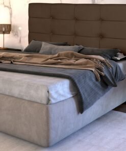 Cabeceira Casal Eslovênia Corino Marrom - R.A ESTOFADOS