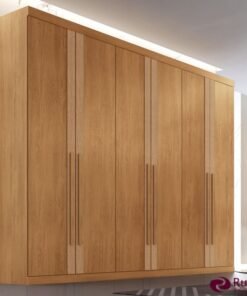 Guarda-roupa Lucca Premium Nature 6 Portas 6 Gavetas Larg. 2.73m 100% MDF Rufato