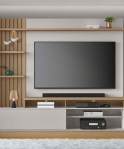 Home Maceió TV até 65 Polegadas Larg. 2.00m Freijó/Off White Colibri