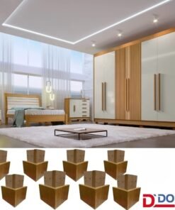 Kit 8 Pés Madeira Cinamomo - D Doro