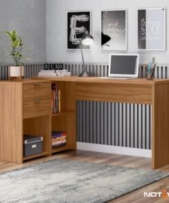 Mesa Office NT 2060 Freijó 2 Gavetas Larg. 2.00m - Notável