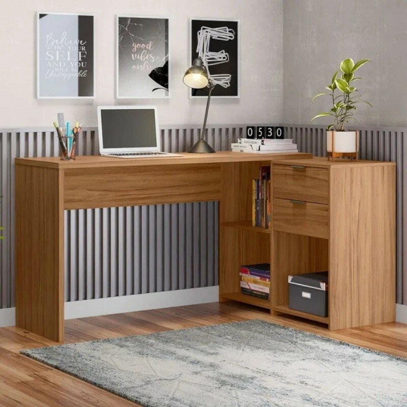 Mesa Office NT 2060 Freijó 2 Gavetas Larg. 2.00m - Notável - Imagem 4