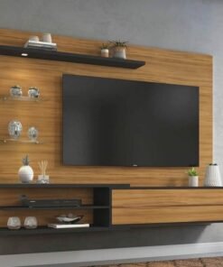 Painel NT 1115 Freijó/Preto C/ Led TV até 60 Polegadas Larg. 1.80m - Notável