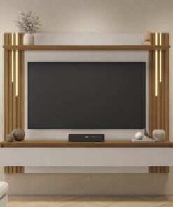 Painel NT 1345 Ripado TV até 65 Polegadas Larg. 1.80m Off/Freijó Notável