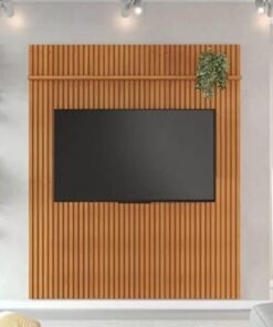 Painel Riso Cinamomo Ripado S/Nicho TV até 75 Polegadas Larg. 2.07m - JCM