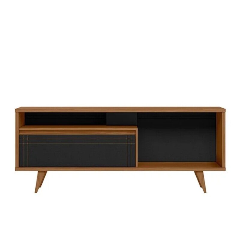 Rack Bancada NT 1315 Larg. 1.63m Freijó/Preto - Notável - Imagem 4